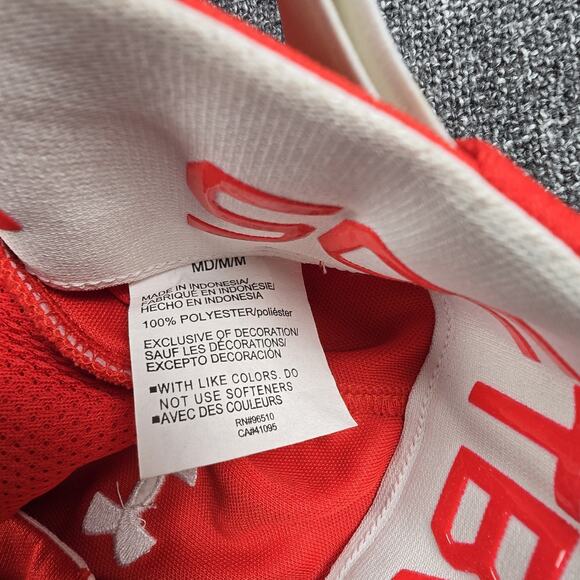 Under Armour Softball Pants Women's Red Size M Belted - Picture 6 of 6